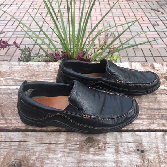 Cole Hann black slip-on loafer tucker Dress shoes - Picture 7 of 8